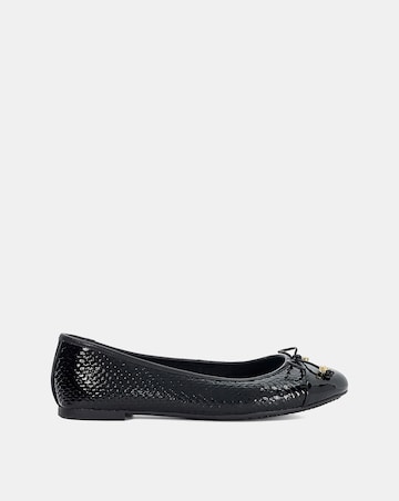 Dune Hallo Charm Detail Ballet Shoes Wide Fit