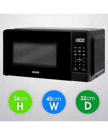 Abode AMT2012B 20L Touch Control Digital Microwave - Black
