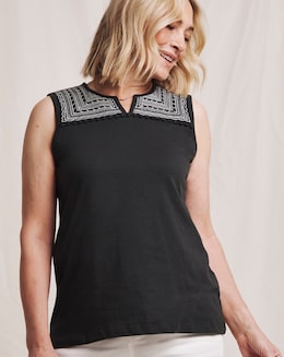 Julipa Embroidered Jersey Vest