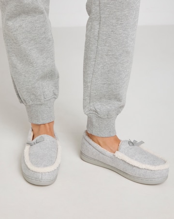 Loretta Ballet Slipper With Bow - Wide Fit (E)