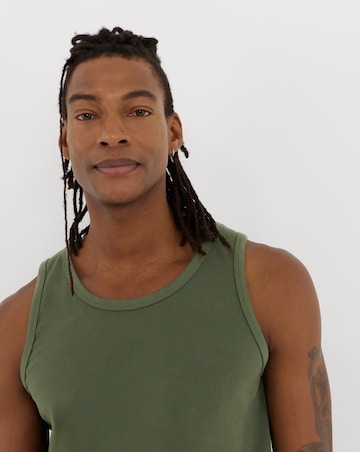 Vest And Short Pyjama Set- Khaki