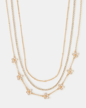 Accessorize 3-Pack Flower Chain Necklaces