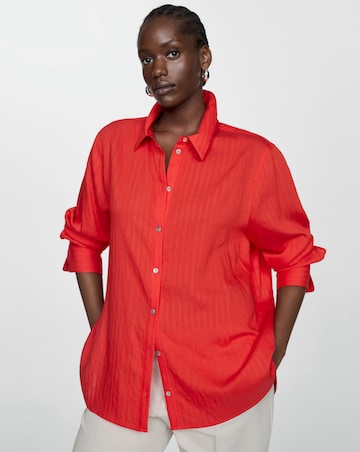 Mango Celestia Stripe Shirt