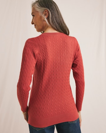 Julipa Cable V Neck Jumper