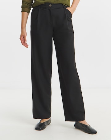 Black Tailored Wide Leg Trousers