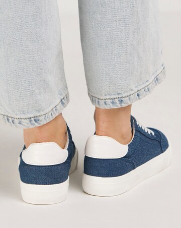 Millie Classic Lace Up Trainers - Wide Fit (E)