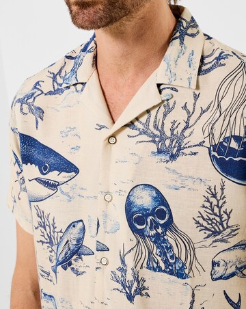 Joe Browns Shark Party Shirt - White/Blue