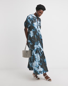 Collar Frill Detail Dress