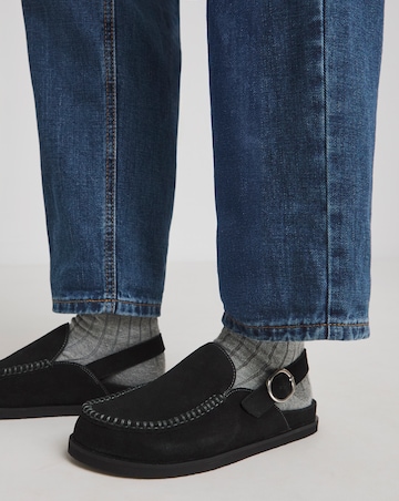Madrid House Shoe Mules - Extra Wide Fit (EEE)