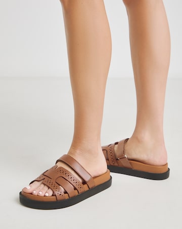 Priya Woven Touch and Close Sandals - Extra Wide Fit (EEE)