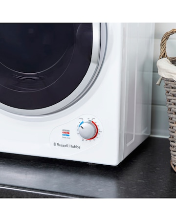 Russell Hobbs RH3VTD800 2.5kg Compact Vented Tumble Dryer - White