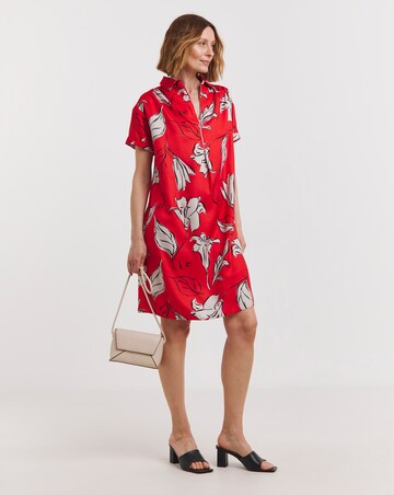 Zip Collared Tunic Dress