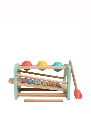 TP Owl & Fox Wooden Pound and Tap Bench Xylophone