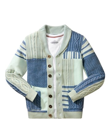 Joe Browns Perfect Patch Cardigan - Blue Multi