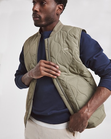 Union Onion Quilt Gilet- Green