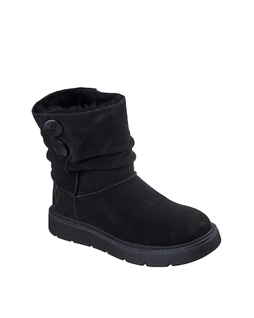Skechers Keepsakes Cozy Mid Slouched Button Boot - Standard Fit