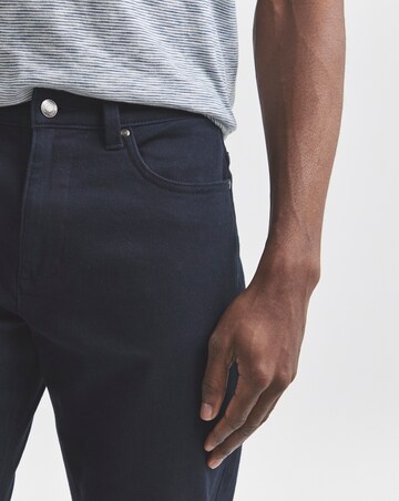 Union Navy Straight Stretch Gabardine Jeans