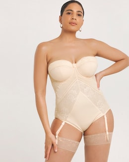 MAGISCULPT Firm Control Lace And Mesh Underwire Padded Multiway Body Blush