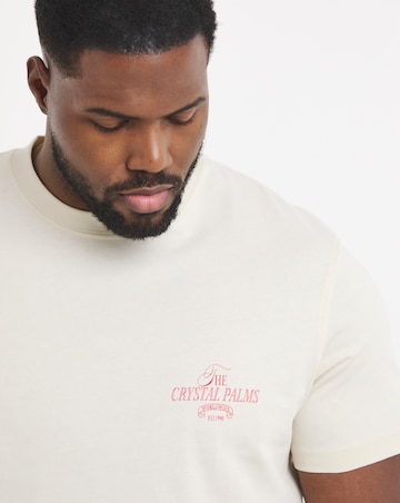Jack & Jones Sanremo Back Print T-Shirt - Off White