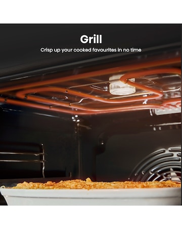 Hisense HDCEC6C20B 60cm Electric Double Cooker - Black