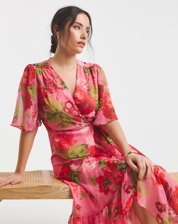 Hope & Ivy Roxanne Wrap Maxi Dress