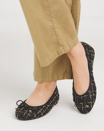 Selena Classic Flat Ballerina Shoes Wide E Fit