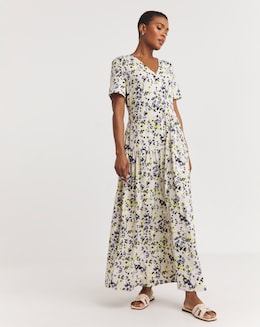 Soft Touch Tiered Asymmetric Swing Dress