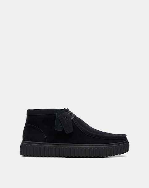 Clarks Suede Torhill Boots - Black