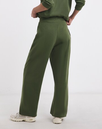 Olive Wide Leg Cosy Joggers