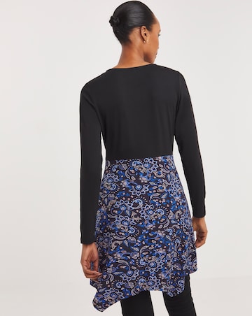Joe Browns Blue Flattering Florals Button Tunic