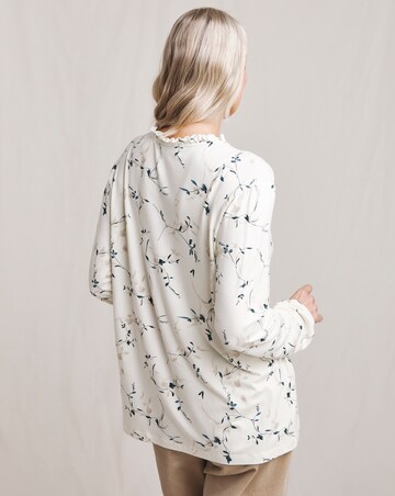 Julipa Printed Jersey Frill Neck Top