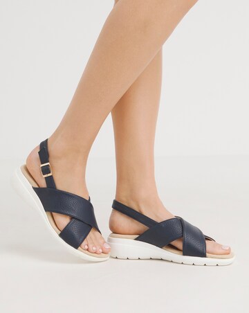 Cushion Walk Crossover Sandals EEE Fit