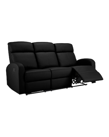 Ramsey Faux Leather Recliner 3 Seater Sofa
