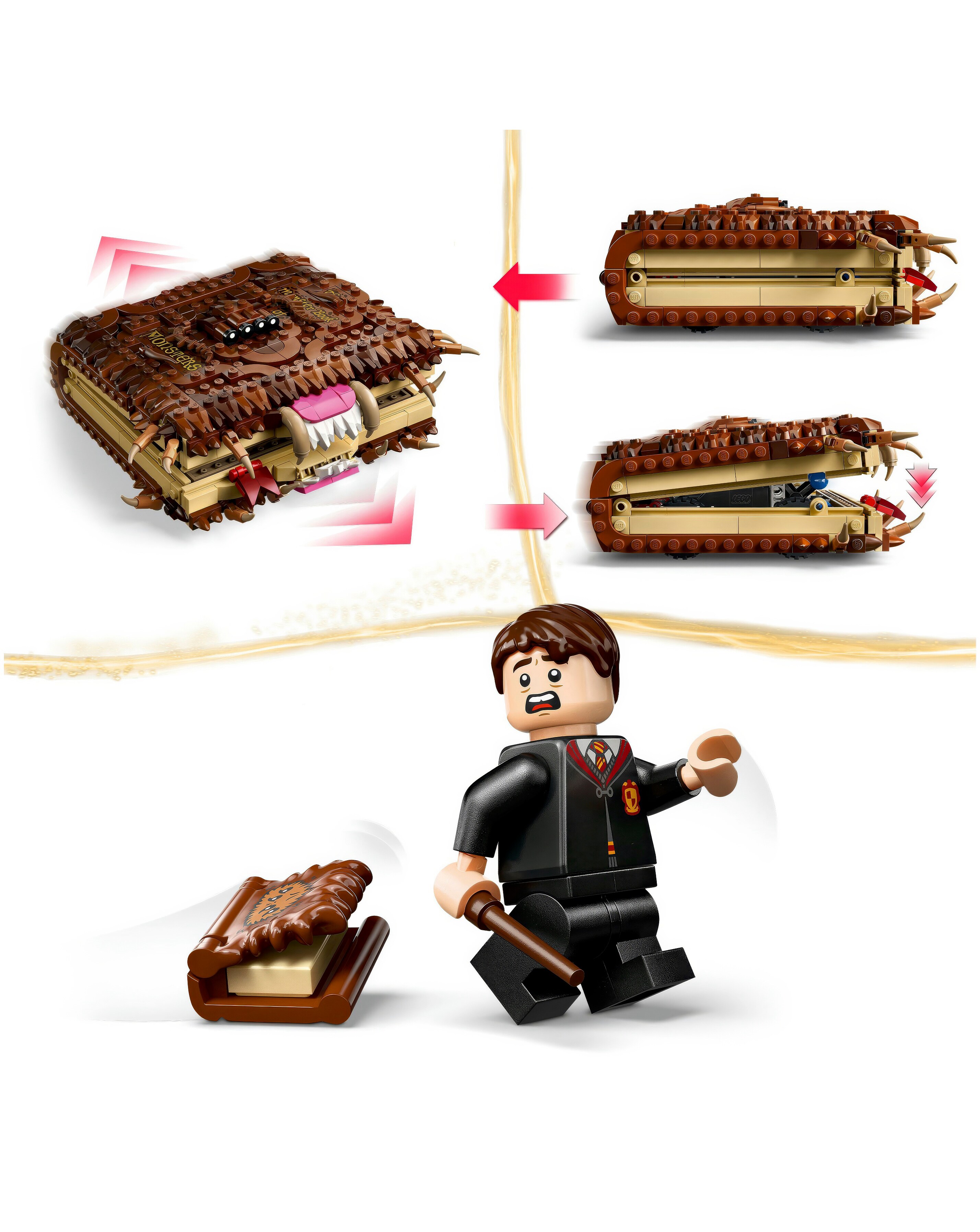 LEGO Harry Potter Chomping Monster Book of Monsters, Wizard Toy
