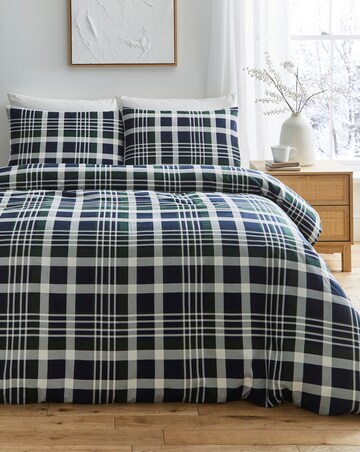 Skye Check Brushed Cotton Duvet Cover Set