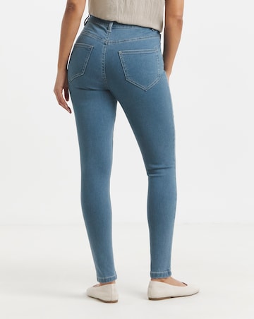 Mid Blue High Waist Super Soft Skinny Jeans