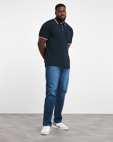 Jack & Jones Paulos Tipped Polo - Navy