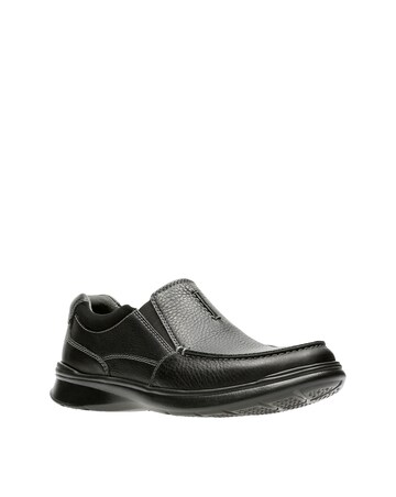 Clarks Cotrell Leather Shoe - Black