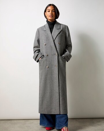 Ro&Zo Herringbone Double Breasted Overcoat