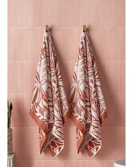 Cosmo Floral Cotton Pack of 2 Towels