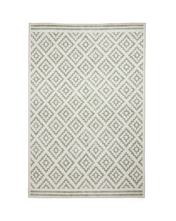 Think Rugs Coral Geometric Rug