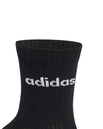 adidas Linear Crew 6 Pack Socks
