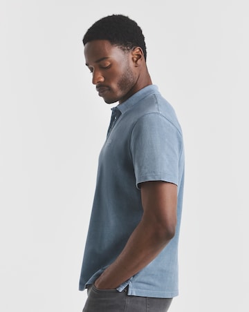 Union Garment Dyed Pique Polo- Dark Stone
