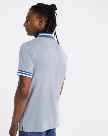 Tipped Jacquard Pique Polo Shirt Long