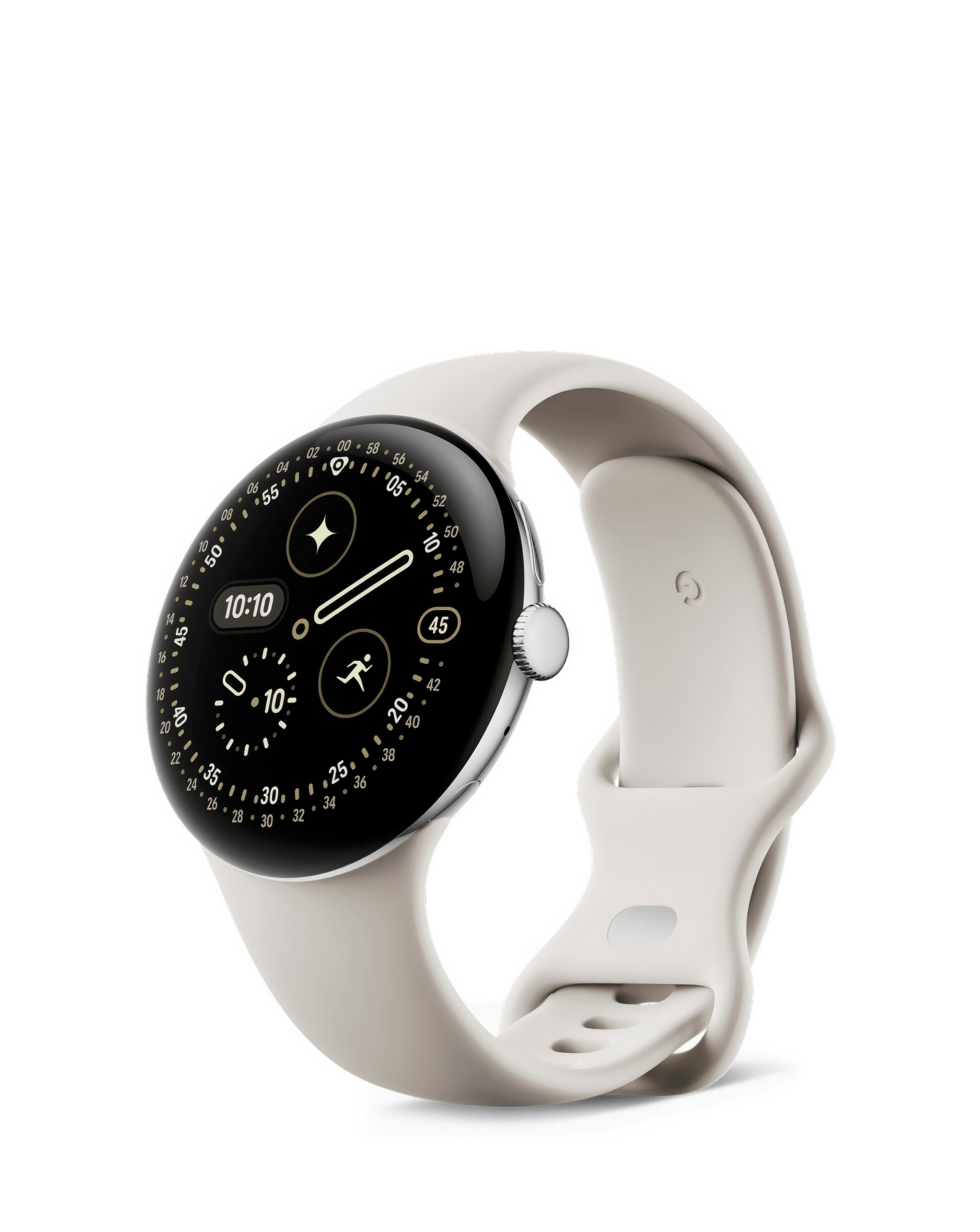 Google Pixel Watch 4 Wi-Fi 45mm - Porcelain/Silver | Ambrose Wilson