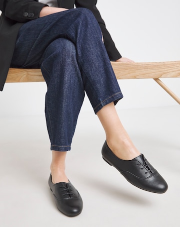 Ravenna Lace Up Ballerina Shoes - Extra Wide Fit (EEE)