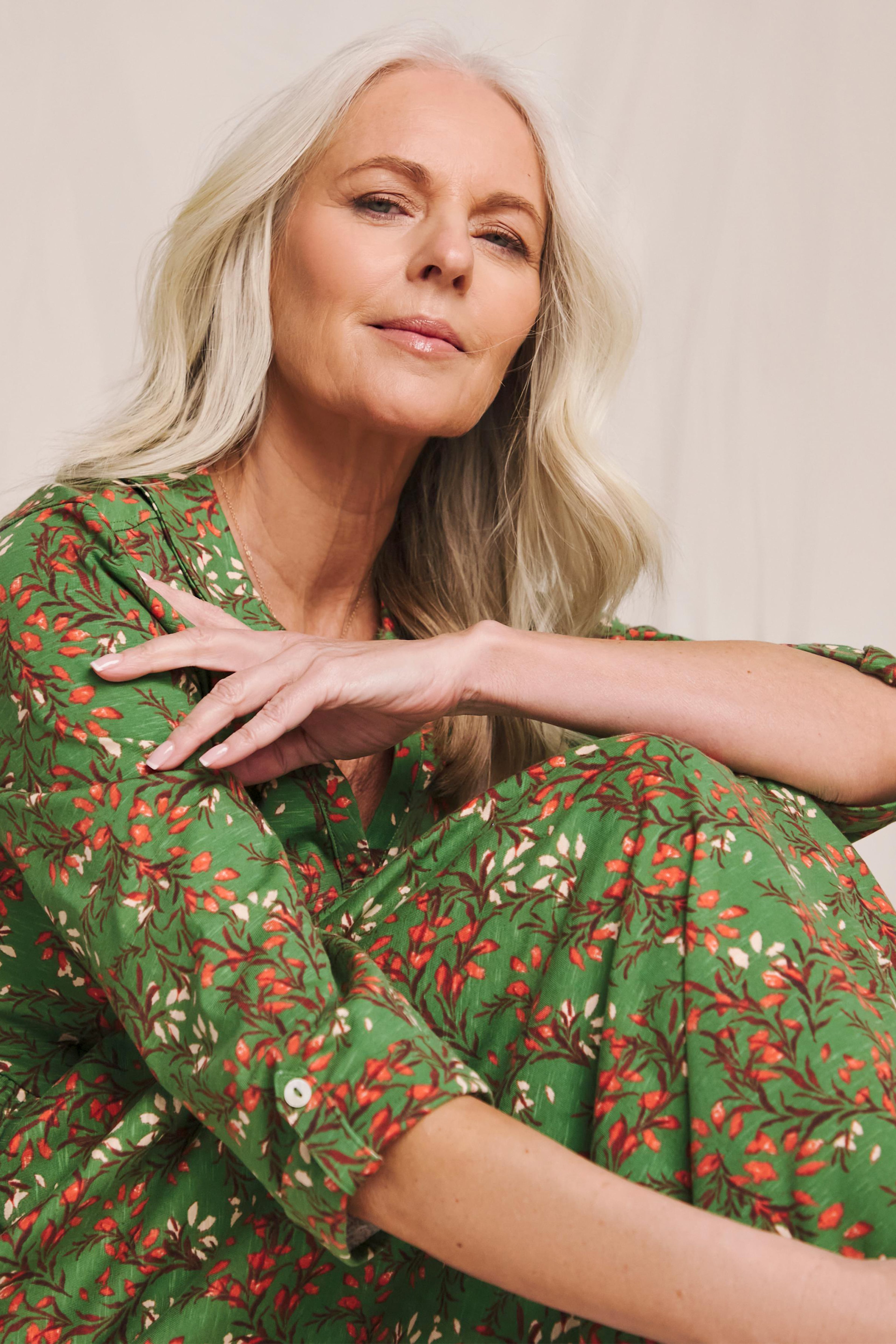 Green Pattern dress