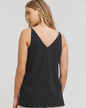 Simply Be Black V Neck Cami