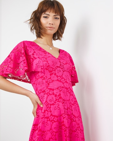 Joanna Hope Lace Midi Dress