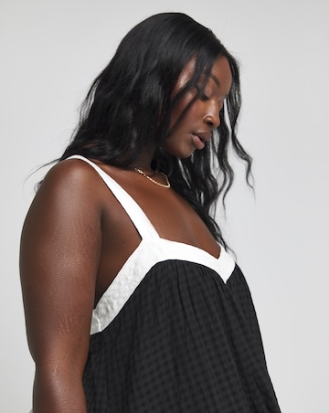 Mono Trapeze Maxi Dress